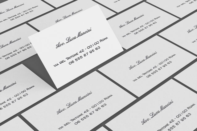Biglietti da visita professionali neri e bianchi per avvocato Biglietti da visita eleganti neri e bianchi avvocati e professionisti legali minimalisti moderni. Sprint24.